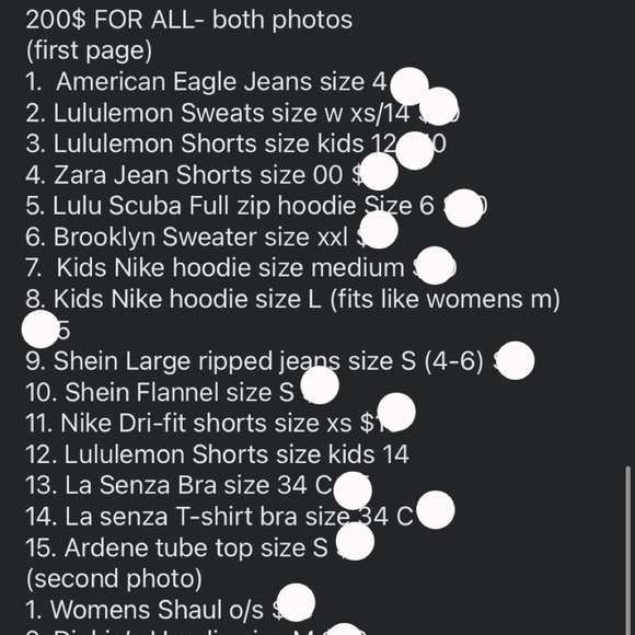 Lululemon, nike, calvin klein CLOSET CLEAR OUT - Picture 3 of 4